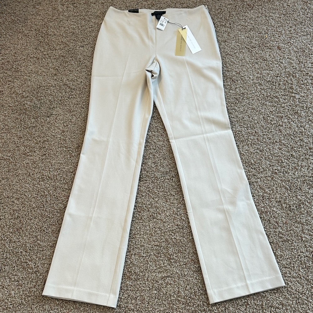 NWT The Limited Beige Virtual Stretch Pants- 4 long